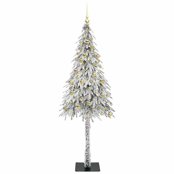 vidaXL Kerstboom met 300 LED met standaard Wit 210 cm PE en staal