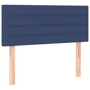 vidaXL Hoofdbord 100x5x78/88 cm stof blauw