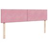 vidaXL Ottoman bed met matrassen en LED's 160x200cm fluweel roze