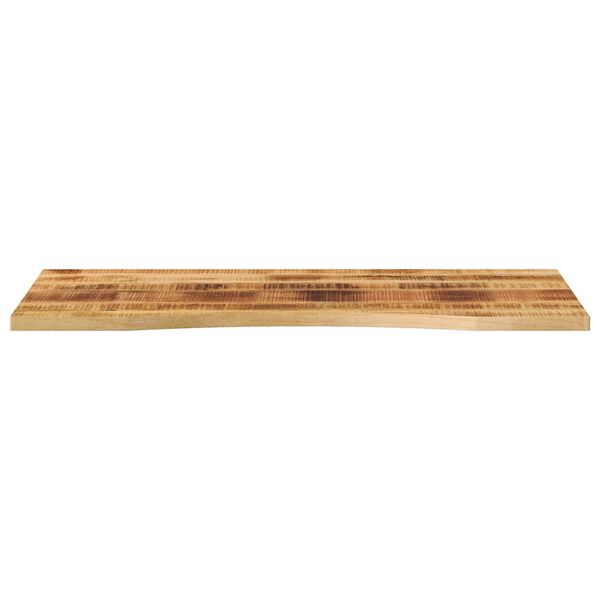 vidaXL Bureaublad met ronding 110x60x2,5 cm massief ruw mangohout