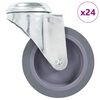 vidaXL 24 st Zwenkwielen met boutgaten 75 mm