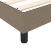 vidaXL Boxspring met matras stof taupe 100x200 cm