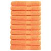 vidaXL Saunadoeken SOLUND 10 st 600 g/m&sup2; 80x200 cm oranje