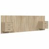vidaXL Hoofdbord met kastjes bewerkt hout sonoma eikenkleurig