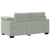 vidaXL Loveseat bank 120 cm fluweel lichtgrijs