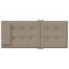 vidaXL Stoelkussens 2 st hoge rug oxford stof taupe