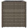 vidaXL Plantenbakken 2 st 36x30x32 cm poly rattan grijs