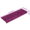 vidaXL Trapmatten 20 st 65x21x4 cm Violet Rechthoekige Rand