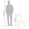 vidaXL Eetkamerstoelen met kussens 2 st massief hout rubber wit