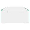 vidaXL TV-meubel/monitorverhoger transparant 60x25x11 cm glas