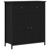 vidaXL Dressoir Zwart Eiken 70 x 30 x 80 cm Bewerkt hout