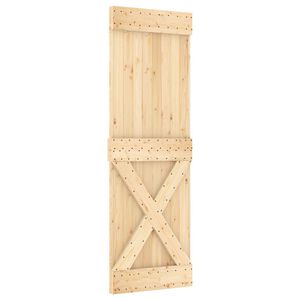 vidaXL Schuifdeur NARVIK 70 x 210 cm (152,5 cm) Naturel en Zwart