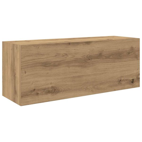 vidaXL Badkamerwandkast 80x25x30 cm bewerkt hout artisanaal eikenkleur