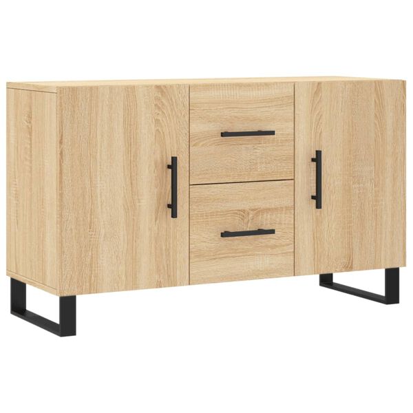 vidaXL Dressoir 100x36x60 cm bewerkt hout sonoma eikenkleurig