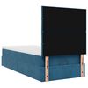 vidaXL Ottoman bed met matrassen en LED's 90x200cm fluweel donkerblauw