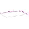 vidaXL Wastafelblad 80x50x2 cm onbehandeld massief acaciahout