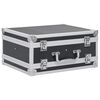 vidaXL Wapenkoffer aluminium ABS zwart