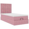 vidaXL Ottoman bed met matrassen 80x200cm fluweel roze
