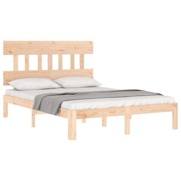 vidaXL Bedframe zonder matras massief grenenhout 120x200 cm