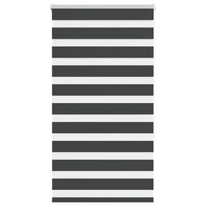 vidaXL Zebra rolgordijn 75x150 cm stofbreedte 70,9 cm zwart