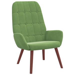 vidaXL Relaxstoel fluweel lichtgroen