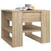 vidaXL Salontafel 55,5x55x45 cm bewerkt hout sonoma eikenkleurig