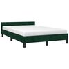 vidaXL Bedframe zonder matras 120x200 cm fluweel donkergroen