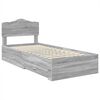 vidaXL Bedframe met hoofdeinde Grijs Sonoma 90 x 200 cm Bewerkt hout