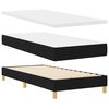 vidaXL LED Box Spring Bed met matras met LED Zwart 100 x 200 cm Stof