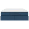 vidaXL Ottoman bed met matras 140x200cm stof blauw