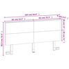 vidaXL Hoofdbord 160 cm massief grenenhout wasbruin
