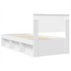 vidaXL Bedframe met hoofdeinde Wit 100 x 200 cm Bewerkt hout