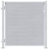 vidaXL Tuinpoort met slot Zilver 85 x 97 cm Roestvrij staal