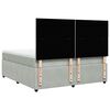 vidaXL Boxspring met matras fluweel lichtgrijs 180x200 cm