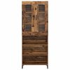 vidaXL Highboard Oud Hout 69,5 x 34 x 180 cm Bewerkt hout