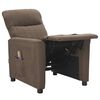 vidaXL Massagestoel stof taupe