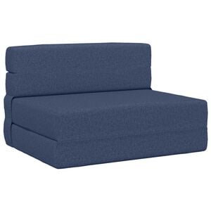 vidaXL Vouwbare Bankbed Blauw 70 x 72 x 60 cm Stof