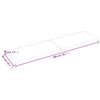 vidaXL Wandschap 200x50x(2-4)cm behandeld massief eikenhout lichtbruin