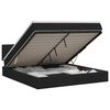 vidaXL Ottoman bed met matras met hoofdeinde Zwart 140 x 190 cm Stof