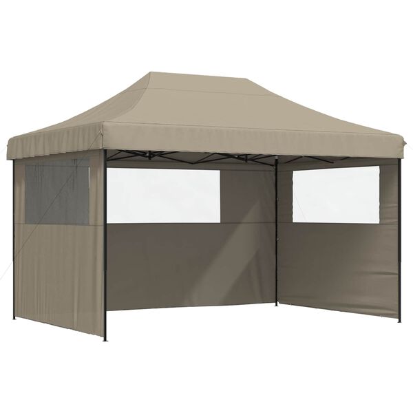 vidaXL Partytent Taupe 279 x 410 x 315 cm Oxford Stof