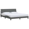 vidaXL Bedframe zonder matras "Hanko" stof donkergrijs 180x200 cm
