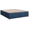 vidaXL Boxspring met matras stof blauw 200x200 cm