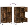 vidaXL Boekenkast Rook Eik 68 x 30 x 108.5 cm Bewerkt hout