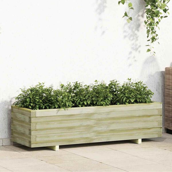 vidaXL Plantenbak verhoogd rechthoekig 120x40x30 cm hout