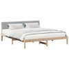 vidaXL Bedframe Bruin en lichtgrijs 180 x 200 cm Massief grenenhout