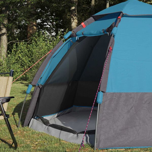 vidaXL Directe Tent met opslag Blauw 280 x 280 x 160 cm Staal