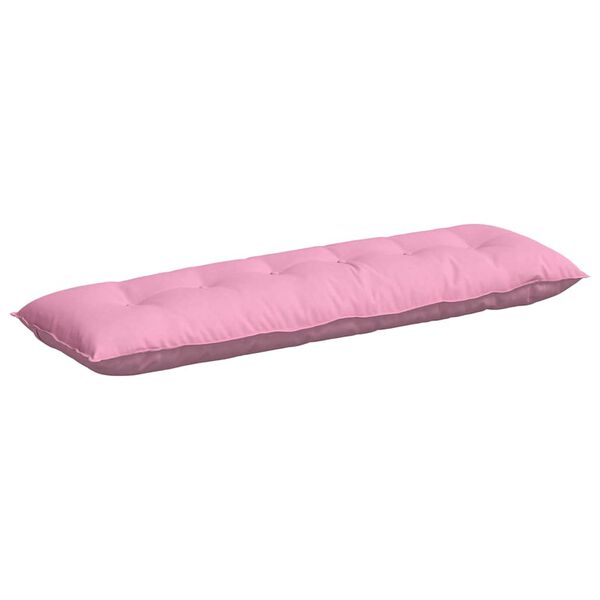 vidaXL Rugkussen Roze 160 x 19 x 50 cm Stof