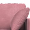 vidaXL Bank 2 pcs Roze 198 x 78 x 80 cm Fluweel