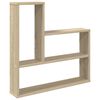 vidaXL Wandplank Sonoma Eiken 60 x 11 x 60 cm Bewerkt hout