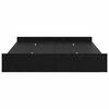 vidaXL Opbergbedframe met lade Zwart Eiken 160 x 200 cm Bewerkt hout